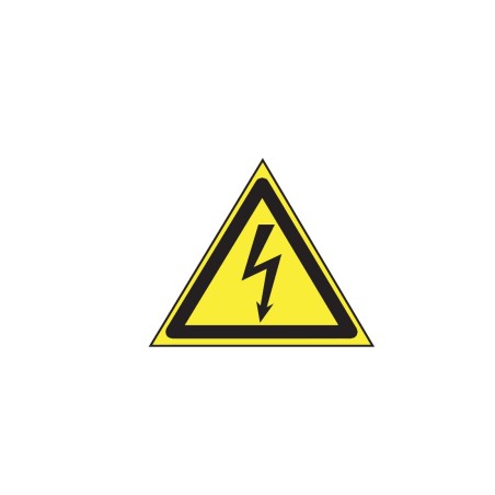 Plaque 10x10 cms RIGIDE PVC "Danger Electrique"