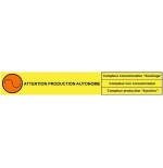 Kit 19x3 cms - autocollants pour signalisation des compteurs de production