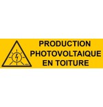 11x4 cms - autocollants pour signalisation Danger installation sur le toit