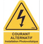 Danger courant Aternatif Installation Photovoltaïque