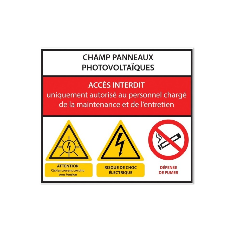CHAMP PANNEAUX PHOTOVOLTAIQUES - Dangers CHAMP PANNEAUX PHOTOVOLTAIQUES - Dangers