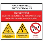 CHAMP PANNEAUX PHOTOVOLTAIQUES - Dangers