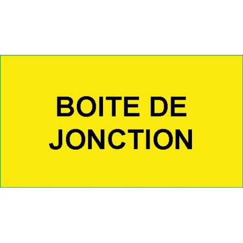 Identification - Etiquettes Adhésives "Boîte de jonction"
