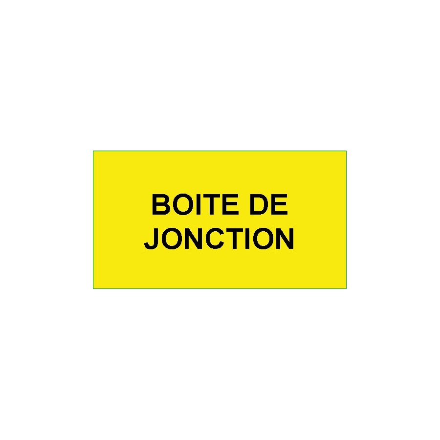 Identification - Etiquettes Adhésives "Boîte de jonction"
