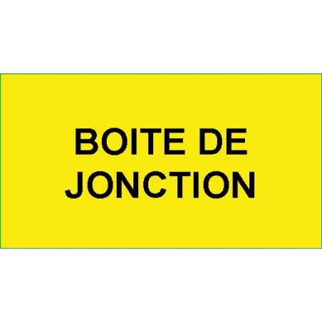 Identification - Etiquettes Adhésives "Boîte de jonction"