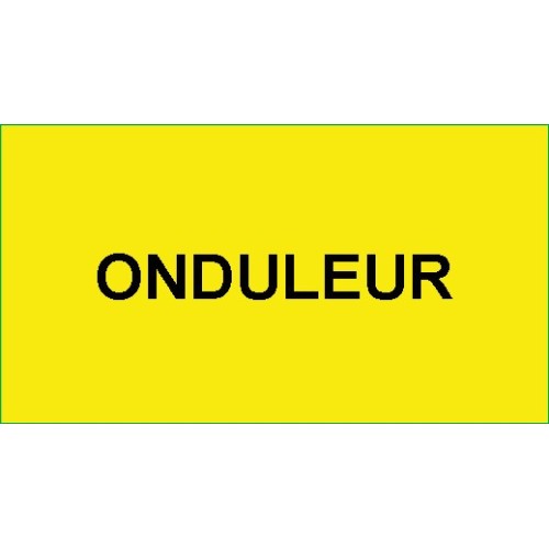 Identification - Etiquettes Adhésives "ONDULEUR"